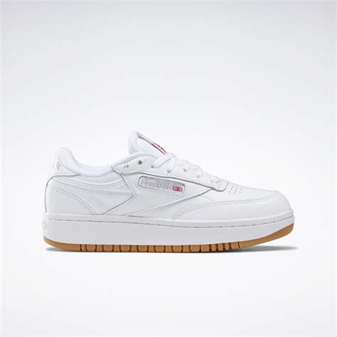 Club C Double Shoes in White/Reebok Rubber Gum 07/White | Reebok ...