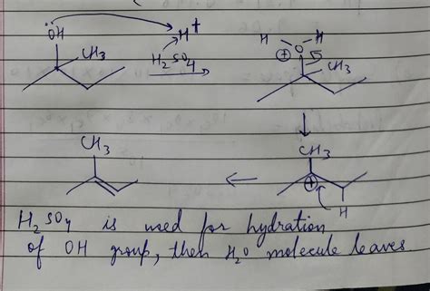 [Solved] In synthesis of 2 methyl 2 butene from 2 methyl 2 butanol, why ...