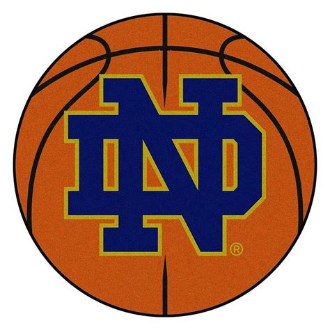 Notre Dame Fighting Irish 27" Round Basketball Mat (with "ND") - Notre ...