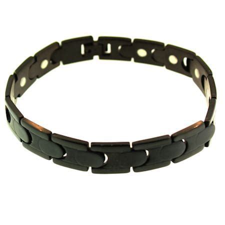 Black Stainless Steel Bracelet Mens - Frequency Jewelry