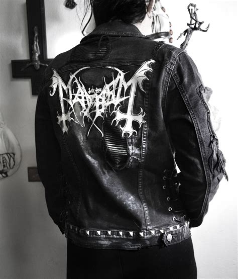 Mayhem Black Metal Jacket Custom Denim Mayhem Battle Jacket - Etsy