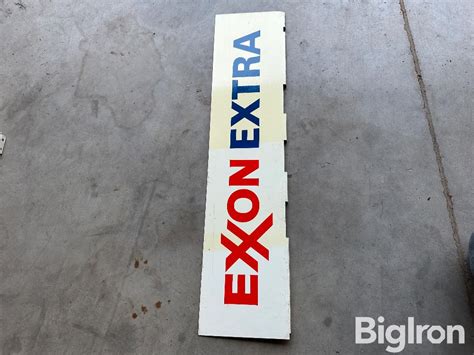 Exxon Extra Vintage Metal Gas Pump Sign BigIron Auctions