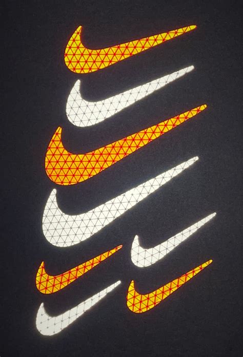 Nike Swoosh Logo Reflective Stickers Decals Reflector Pack | Etsy