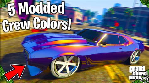 The Top 5 Best Crew Colors In GTA 5 Online! (Bright Colors,Secret Gold ...