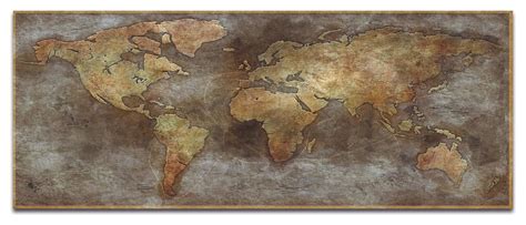 World Map Art '1800s Trade Routes Map' Old World Wall Decor on Metal or Acrylic - Contemporary ...