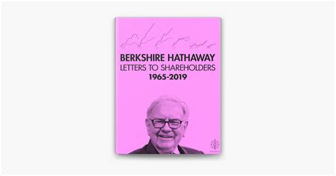 ‎Berkshire Hathaway Letters to Shareholders by Warren Buffett on Apple ...