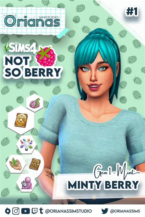 Not So Berry Challenge | Gen1 Mint #1 | Minty Berry | The Sims 4 | Sims, Jogos