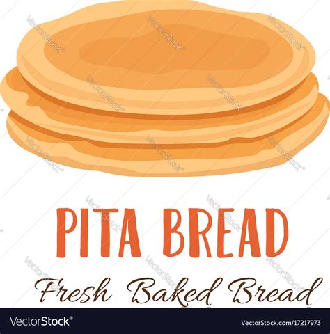 Pita bread icon Royalty Free Vector Image - VectorStock