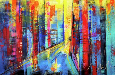 City Life Painting by Mary Maguire - Fine Art America