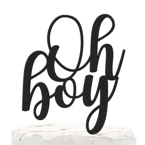 Oh Boy Cake Topper SVG, Baby Boy Caketopper SVG, Png, Cut File, Cricut ...