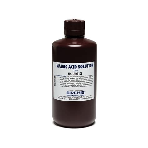 Maleic Acid Solution | Chemical Latent Development | Forensic Supplies | Sirchie