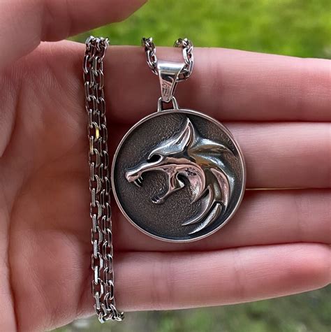 Witcher 3 Médaillon-Médaillon Wolf-Pendant Cosplay-Wolf | Etsy