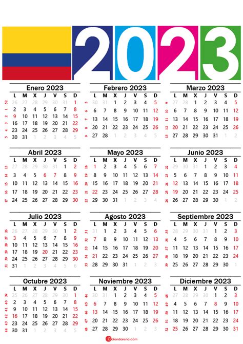 Calendario 2023 Y 2023 Colombia Get Calendar 2023 Update | CLOOBX HOT GIRL