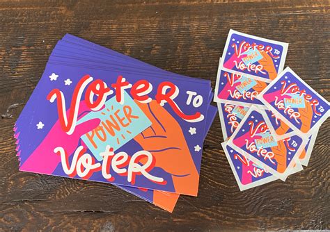 Voter to Voter-Stickers for Postcard to Voters Set of 25 | Etsy