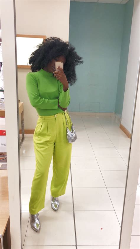 The #Slime2K19Watch Continues! Neon green monochromatic outfit. Source ...