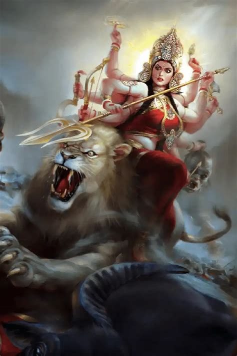 🔥 Angry Maaa Durga With Lion Navratri Editing Background HD | CBEditz