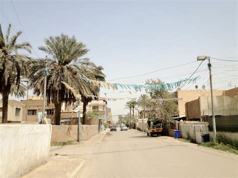 A pretty standard Baghdad street on a not dusty day. – GEMSI