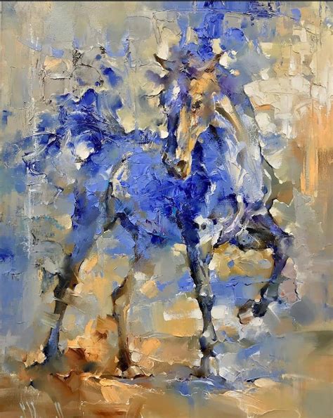 Blue Horse : r/painting