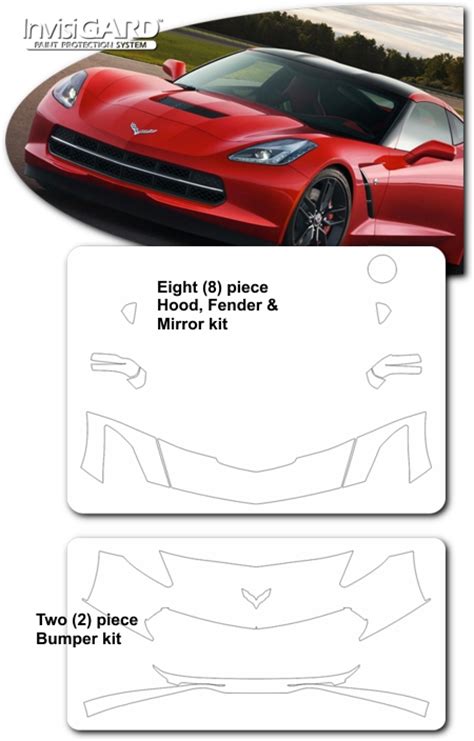 Chevrolet Corvette C7 InvisiGARD Paint Protection - Hood Kit