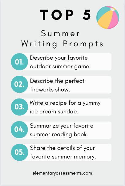 61 Delightful Summer Writing Prompts for Students