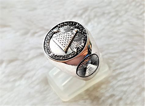 Eliz 925 Sterling Silver Ring ANNUIT COEPTIS Mason Symbol Illuminati ...