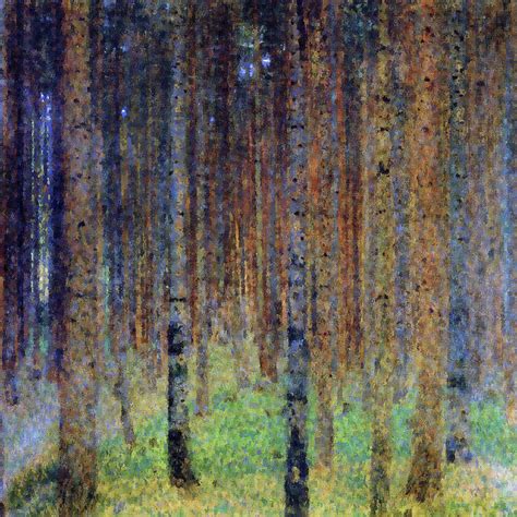 Pine Forest II Painting by Gustav Klimt - Pixels