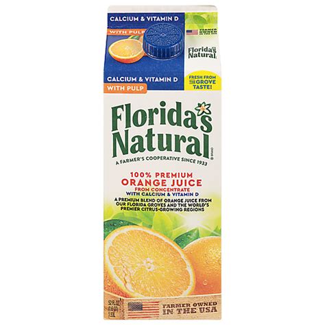 Florida's Natural Orange Juice, 100% Premium 52 fl oz | Buehler's