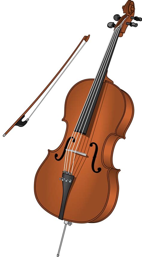 Cello Musical Instruments Stock Royalty Free Vector Image | atelier ...