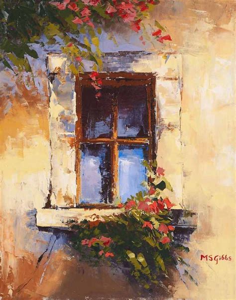 Love the idea of painted windows | 油絵, 絵画, アート