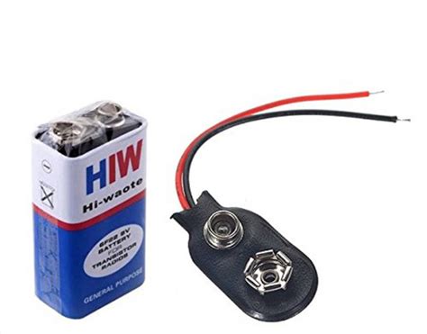 geeta enterprises 9 VOLTS HW BATTERY with Connector, HI-WATT 100% 9V Long Life Battery - geeta ...