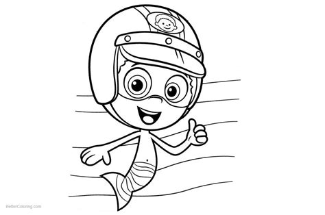 Bubble Guppies Goby Coloring Pages - Free Printable Coloring Pages