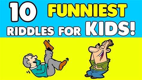 10 FUNNY RIDDLES FOR KIDS!! - (NEW riddles with answers!) - YouTube