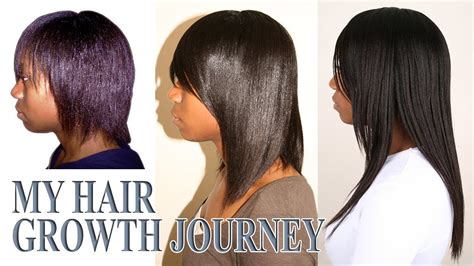 A Hair Growth Journey | Relaxed hair, Relaxed hair growth, Hair growth ...