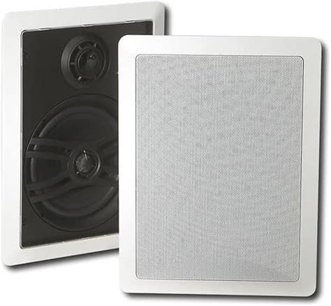 Yamaha Natural Sound 6-1/2" 3-Way In-Wall Speakers (Pair) White NS ...