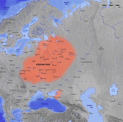 Kievan Rus' in the 11th century | Russia, Map, Eastern europe