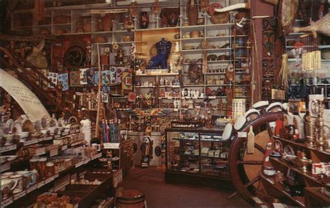 Interior View of Ye Olde Curiosity Shop Seattle, WA Postcard