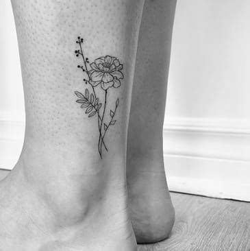 50 Beautiful Marigold Flower Tattoo Ideas - Tattoo Twist