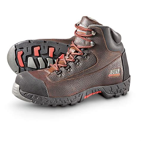 Men's Built® by Georgia Boot® Steel Toe Hiking Boots, Brown - 222214, Hiking Boots & Shoes at ...