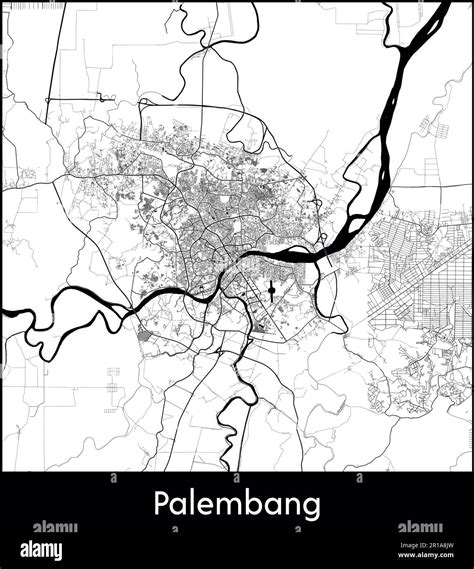 City Map Asia Indonesia Palembang vector illustration Stock Vector Image & Art - Alamy