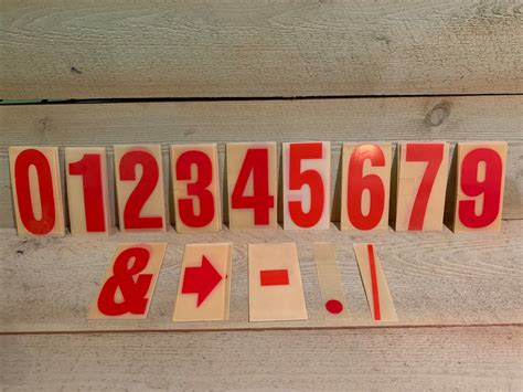 Vintage Plastic Letters for Sign Board Red Plastic Letters - Etsy