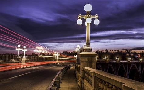 Colorado Street Bridge Pasadena Editorial Image - Image of exposure, street: 148776545