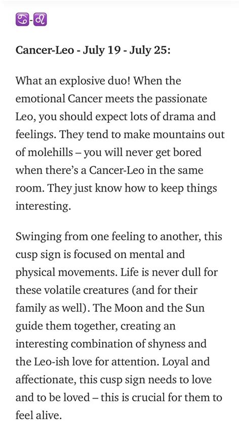 Cusp of Oscillation | Cancer zodiac facts, Leo and cancer, Cancer leo cusp