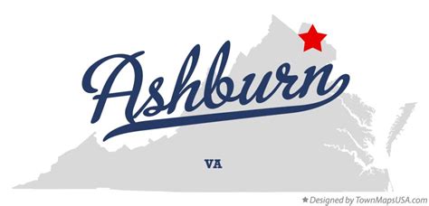 Map of Ashburn, VA, Virginia