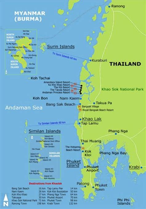 Khao Lak Travel Tips – Thailand Things to do, Map and Best Time to visit Khao Lak