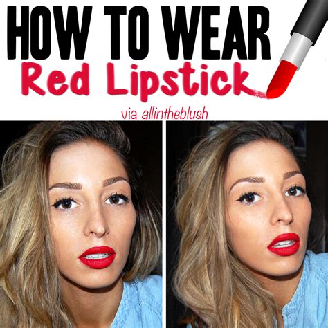 How To Wear Red Lipstick - All In The Blush