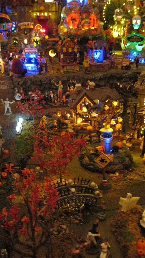 Lemax and Dept. 56 Halloween Village | Halloween village, Christmas ...