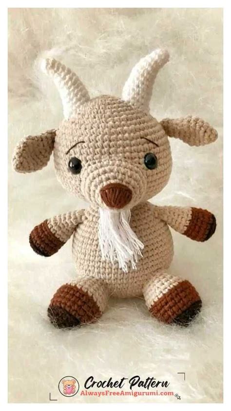 Amigurumi Goat Free Crochet Pattern | Crochet animal patterns, Crochet ...