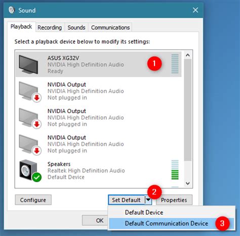 How to change default sound devices in Windows 10 (playback and recording)