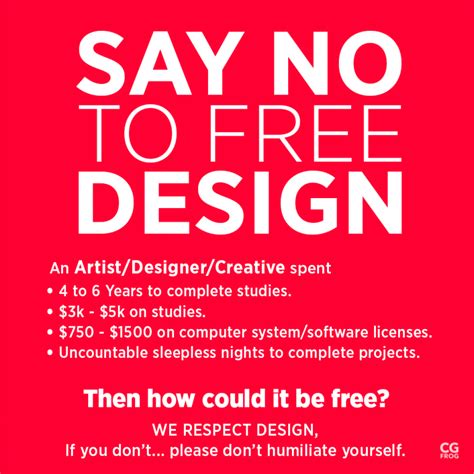 Say No to Free Designs, Otherwise It Will End Up in the Trash | CGfrog