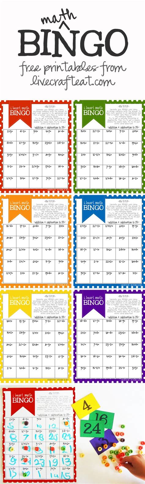 Math Bingo Printable